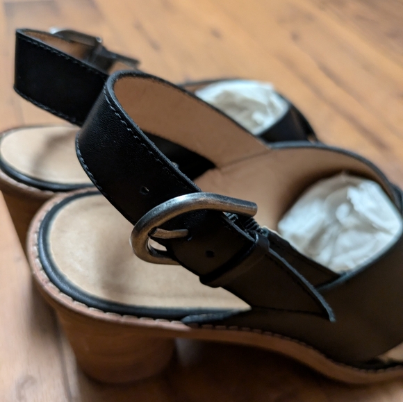 Madewell The Ruthie Crisscross Sandal in Black Leather 7.5 - Picture 7 of 10